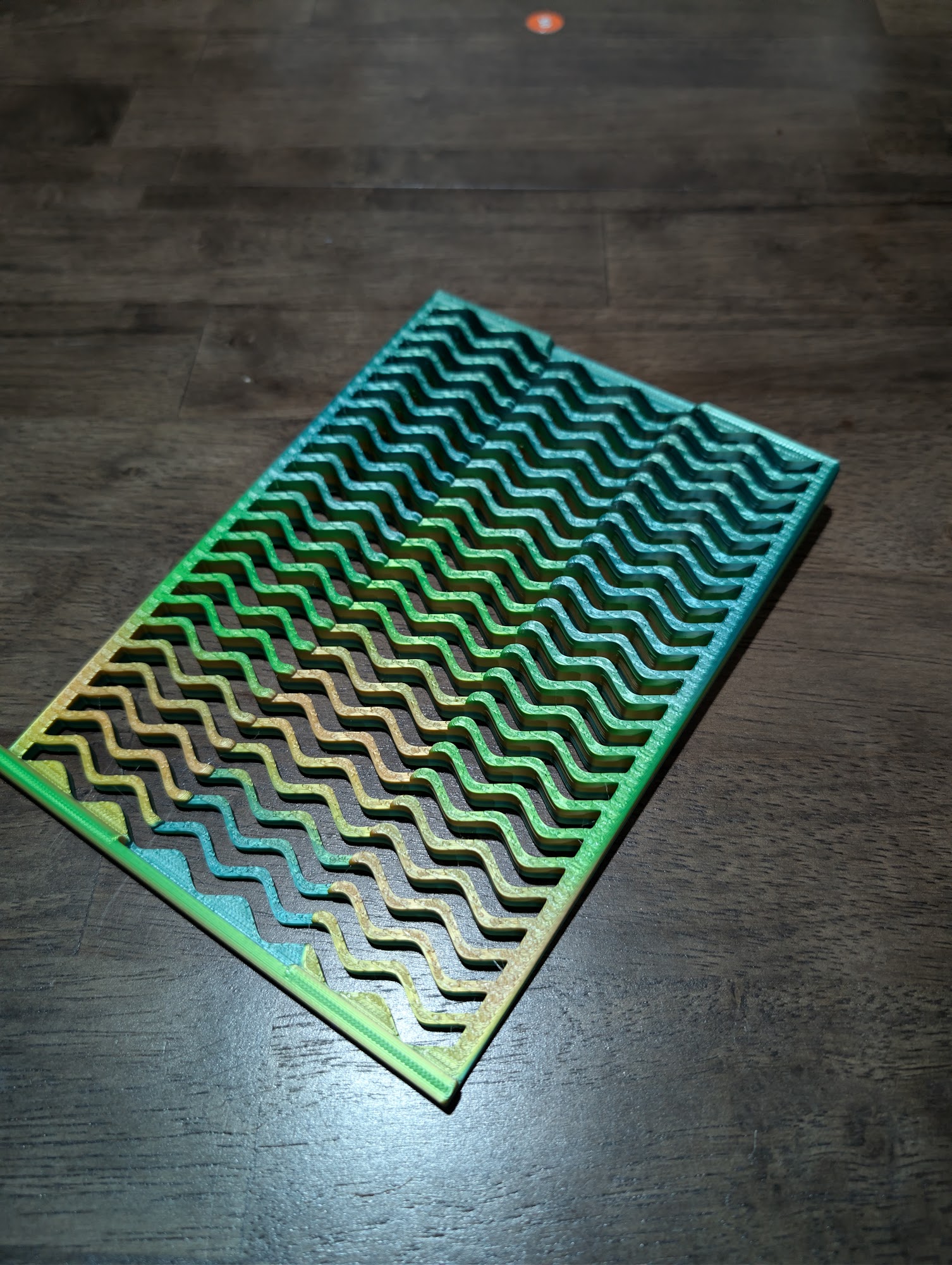 Rainbow wavy pattern
